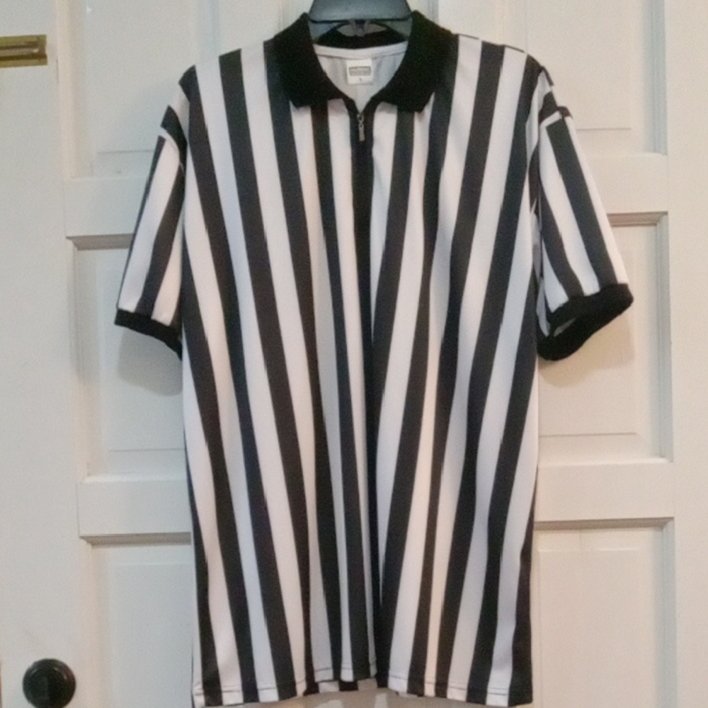 Referee Striped Men's Shirt B&W